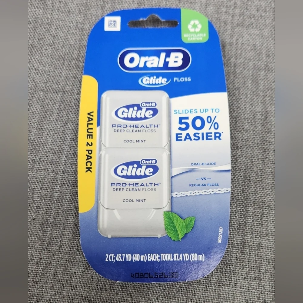 Oral-B Glide Pro-Health Deep Clean Dental Floss Cool Mint 2 Pack. Discontinued.